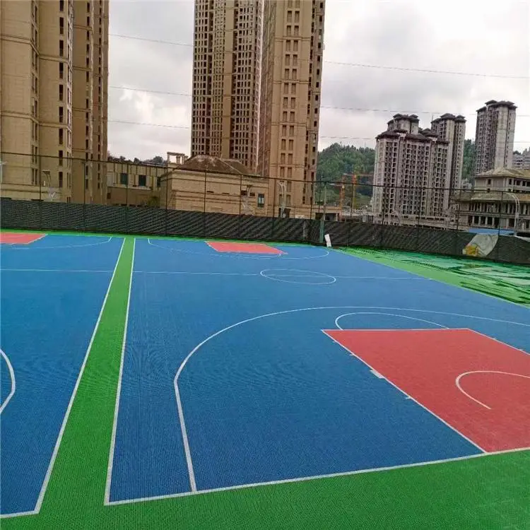 六盘水 宝石纹塑胶地板 防滑PVC地胶 匹克球地胶