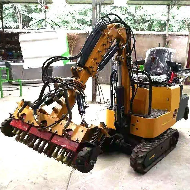 液压凿毛机地铁桥梁履带式拉毛机隧道二衬凿毛器矮边墙大型凿毛机