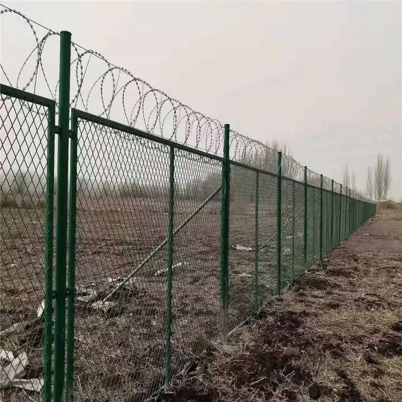 机场围栏网防护网 机场钢筋网围界 海关监管场所围网 多种颜色可选