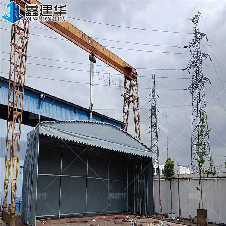 摩托车停车棚遮阳遮雨棚用什么材料活动伸缩棚电动推拉雨棚