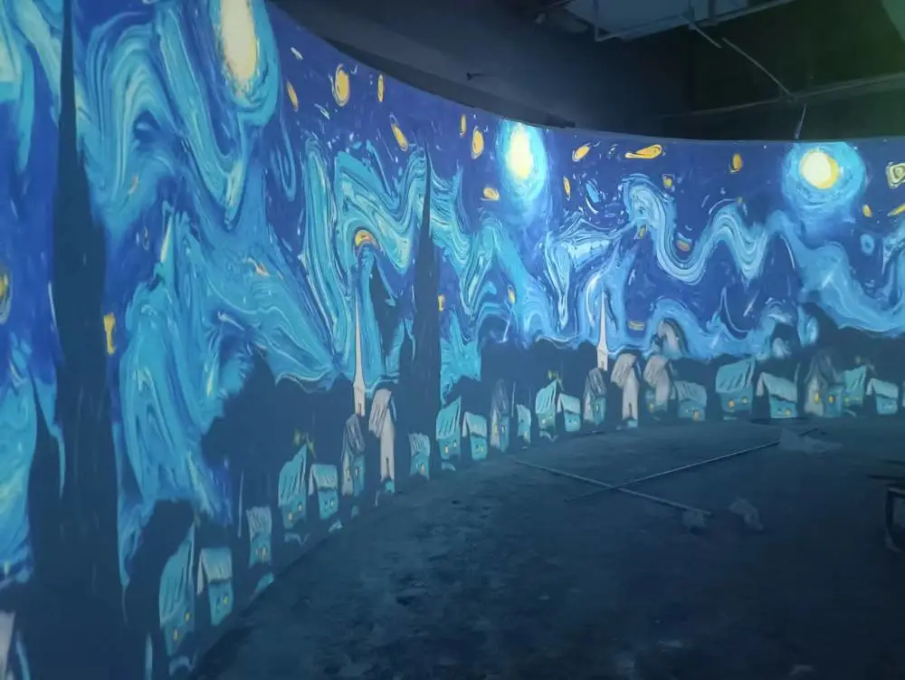 互动投影 梵高艺术展多媒体互动技术 创意设计支持定制租赁