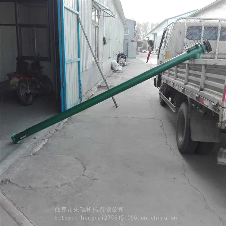 丽江螺旋提料机 大管径自动上料提升机 生物质颗粒圆管式提升机厂家定