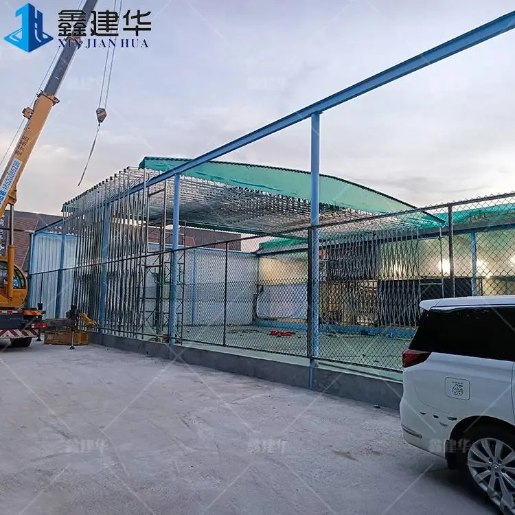 厦门膜结构促销棚电动控制棚悬空电动雨棚
