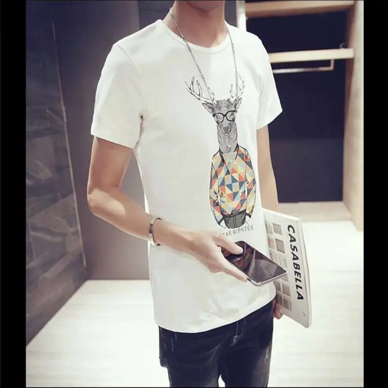 一元一件的货源在哪印花图案男士短袖t恤十元地摊服装哪里进货