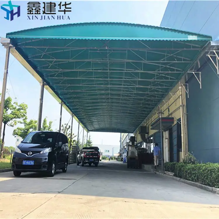 廊坊大城活动遮雨仓库棚上门安装