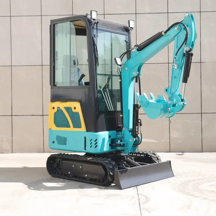 岳工18小型挖机挖药材用的微型挖土机家用温室大棚履带挖掘机
