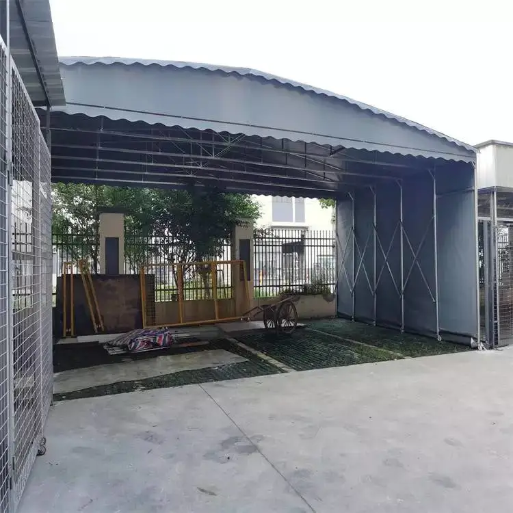 广州经济开发区搭建超高层建筑棚物流仓库棚轨道悬空电动棚夜宵摊棚