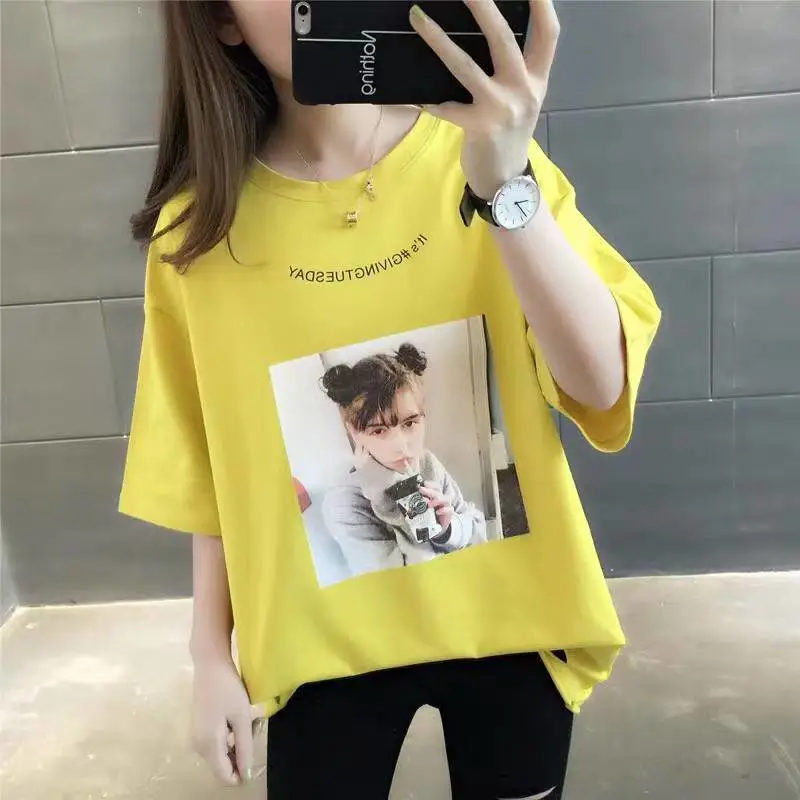 江湖地摊货源批发网女纯棉尾货短袖批发尾单工厂短袖10元一件摆摊服装