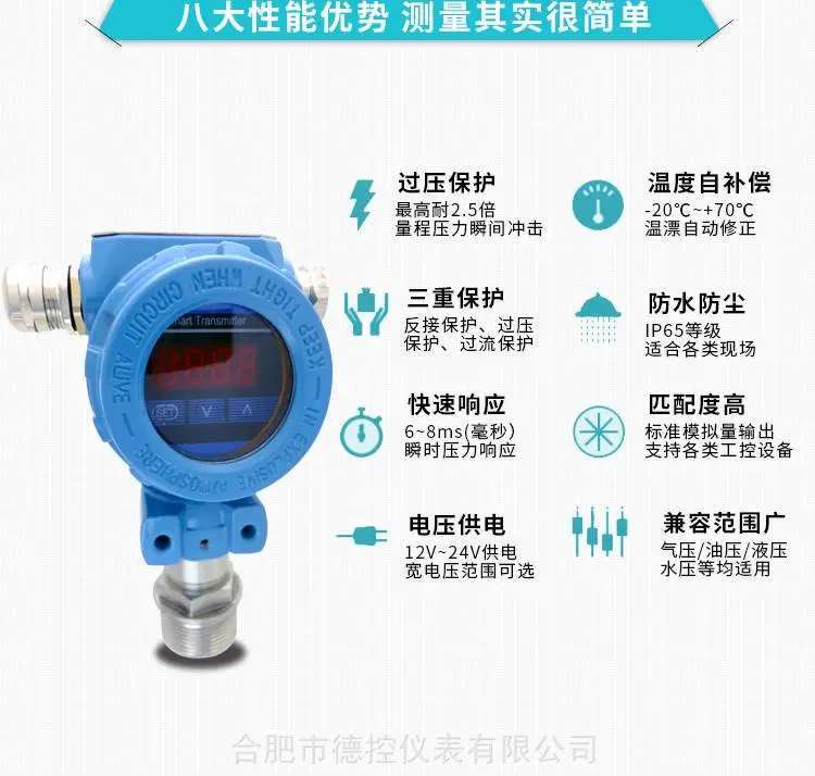 【东方万和】压力变送器WP43***-2G44E2M3SJ 测量范围 0~2.5MPa