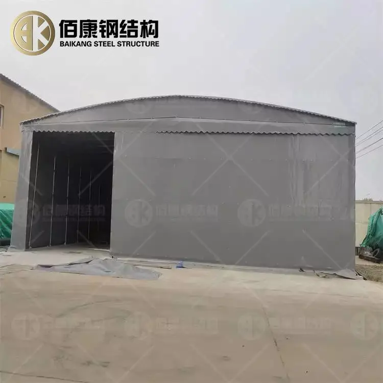 珠海香洲-搭建户外大型体育篮球场棚工地仓储棚悬空电动棚