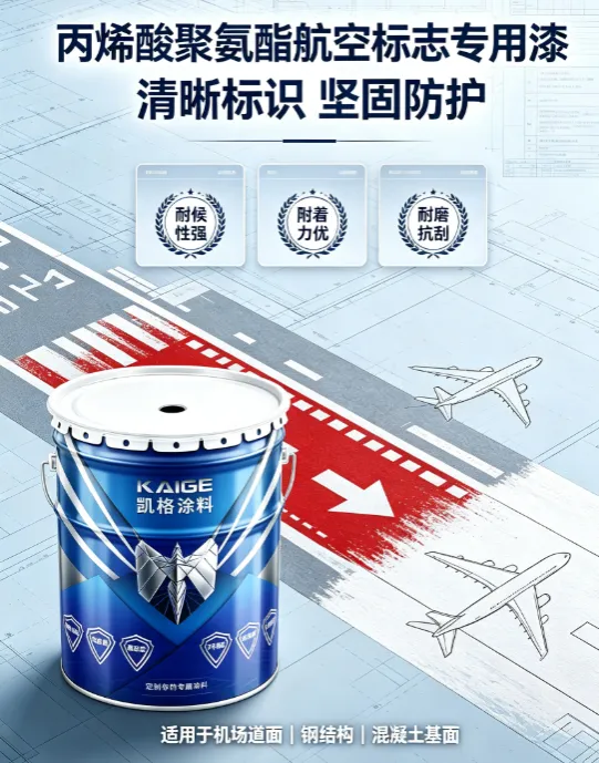 各色丙烯酸聚氨酯航空标志漆 耐候保色烟囱钢结构户外防腐航标漆