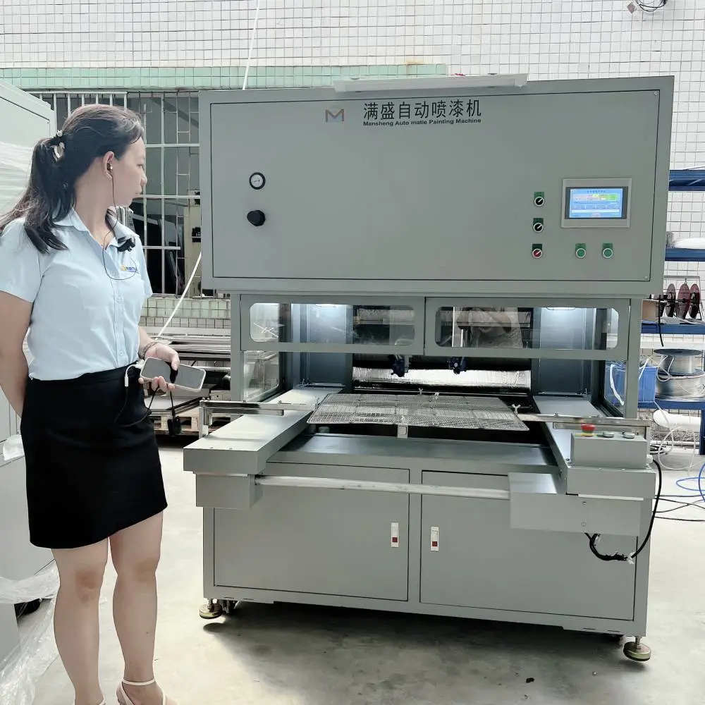 满盛小型自动喷涂加工设备 串珠喷油机 均匀***