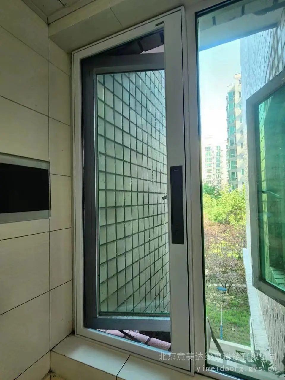 滑盖锁纱窗 意美达牌可拆洗内装滑盖锁金刚网纱窗 高清纱窗定制