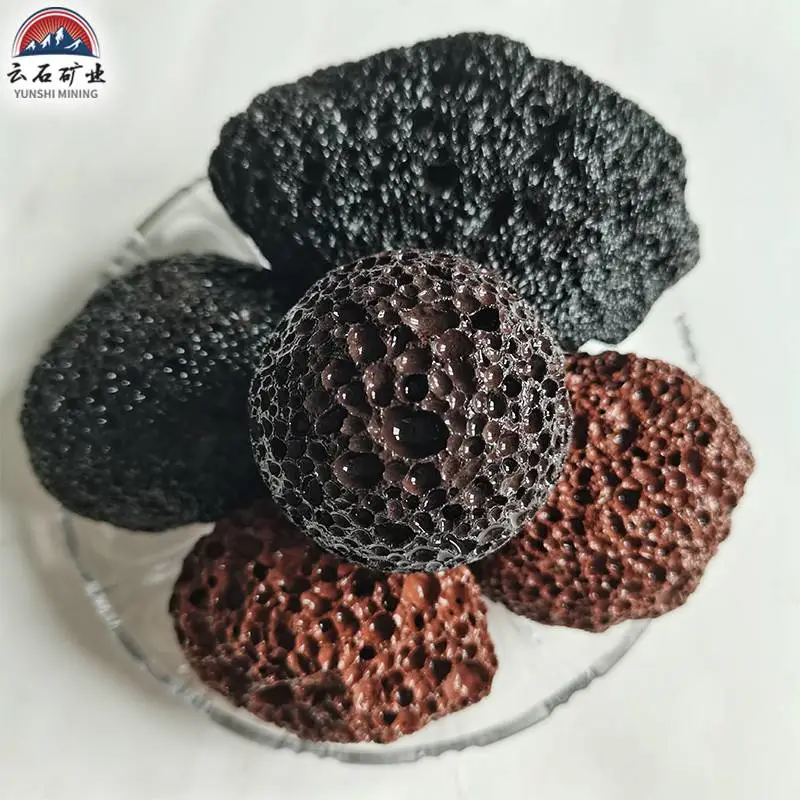 云石矿业 火山石球 多孔磨圆 香薰石 浮球 按摩球 鱼缸装饰造景用