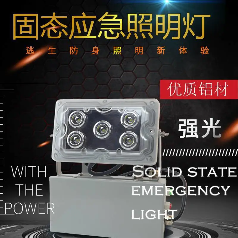 ZY8810A固态免维护顶灯LED配电房三防防潮壁式应急灯10W