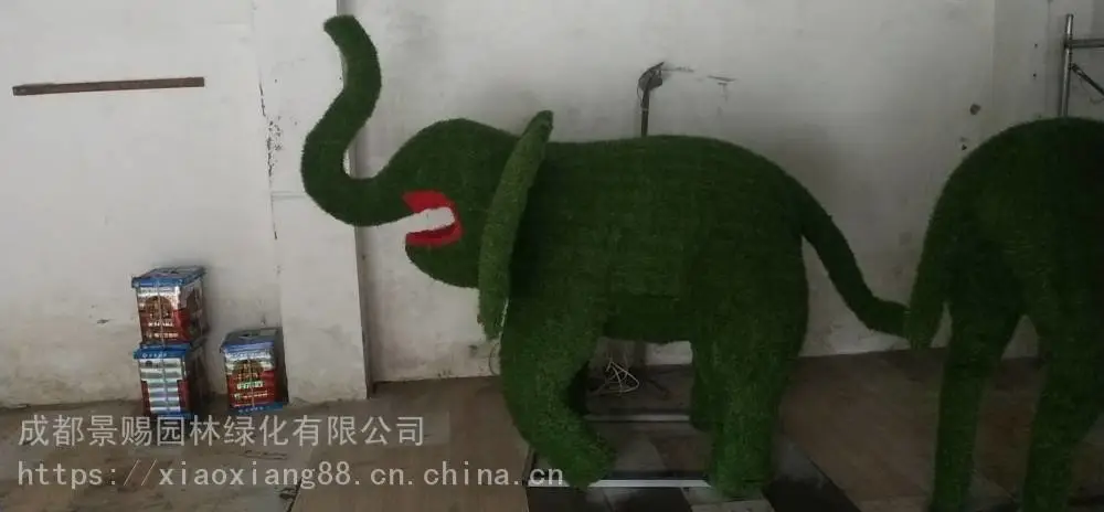 四川南充雕塑作品 ,山水造型绿雕海洋主题仿真绿雕