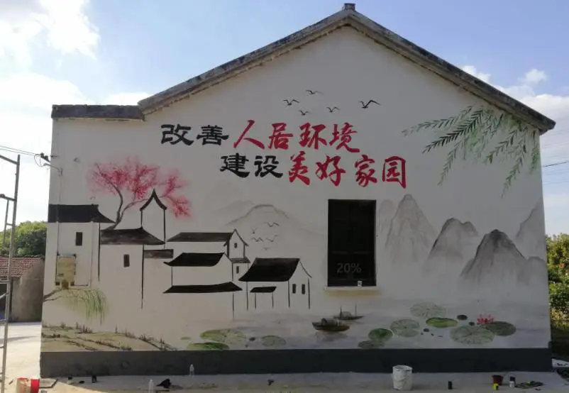 泊头任丘黄骅墙绘涂鸦壁画公司_墙画手绘墙体彩绘外墙围墙文化墙彩绘手绘墙公司