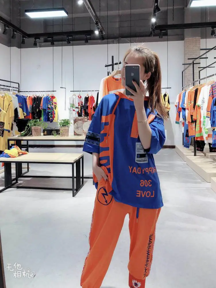 广州潮牌【Y -Cool】20夏宽松女装卫衣广州中时海创品牌女装折扣货源批发