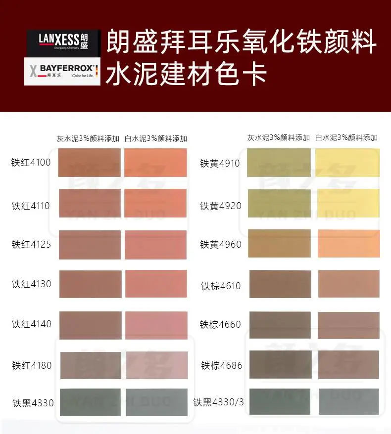 拜耳乐氧化铁颜料水泥建材