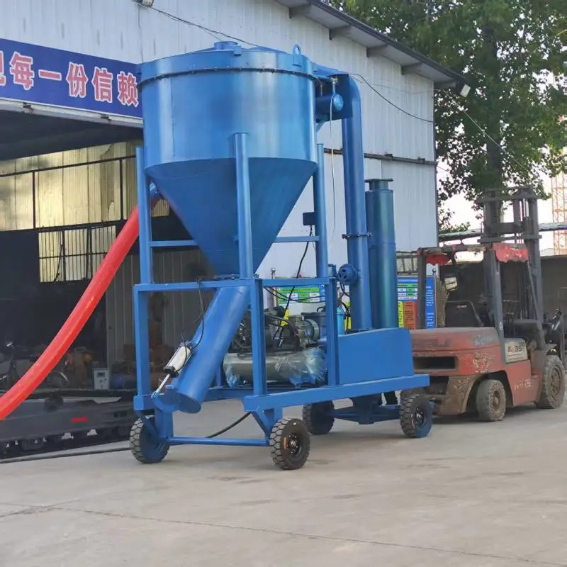 龙门架负压输送系统 移动大型真空吸泥浆机 农友气力粉煤灰上料机