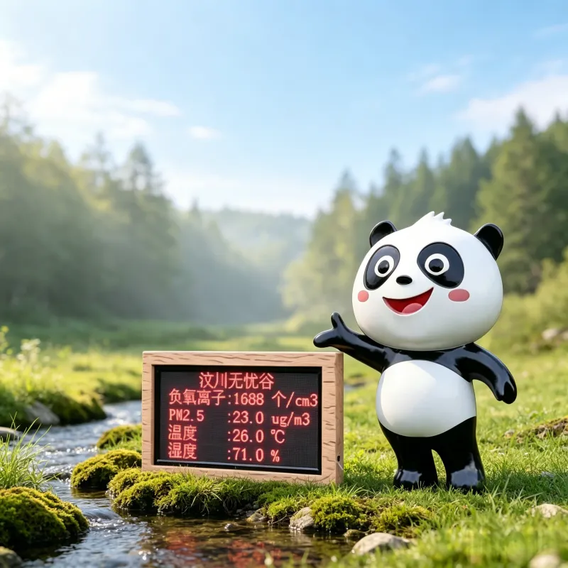 户外负氧离子监测站 大气环境温湿度空气质量 一体化检测设备