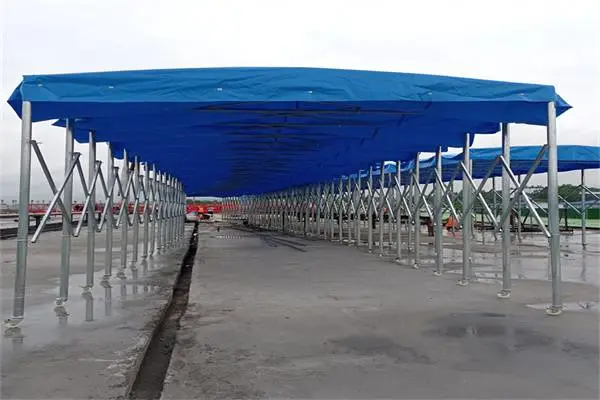 大型帐篷大棚室外篮球场雨棚展会篷房活动学校移动推拉雨蓬定做