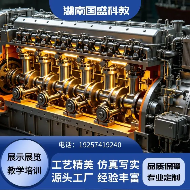 柴油机模型 亚克力材质 结构清晰 工艺精美 国盛科教