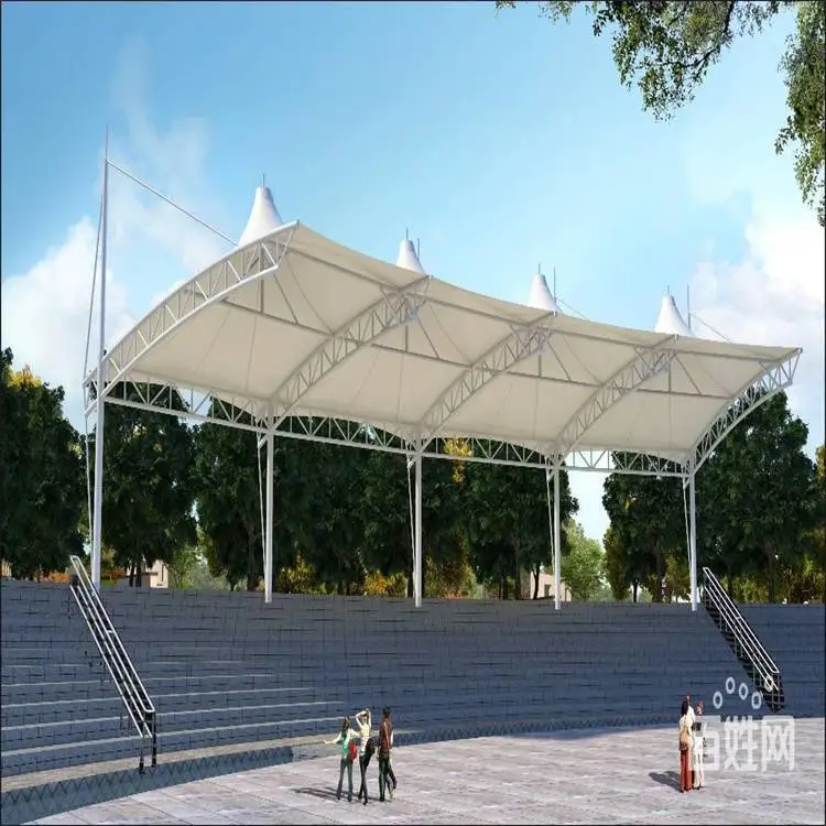 泸州小区单位汽车遮雨棚充电桩停车蓬来图加工