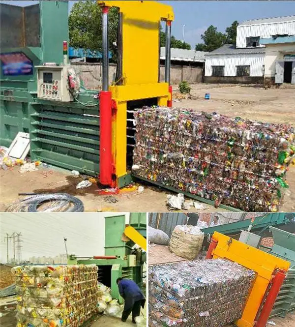 山东卧式废纸打包机生活垃圾废品压缩机140吨塑料瓶大卧式压包机