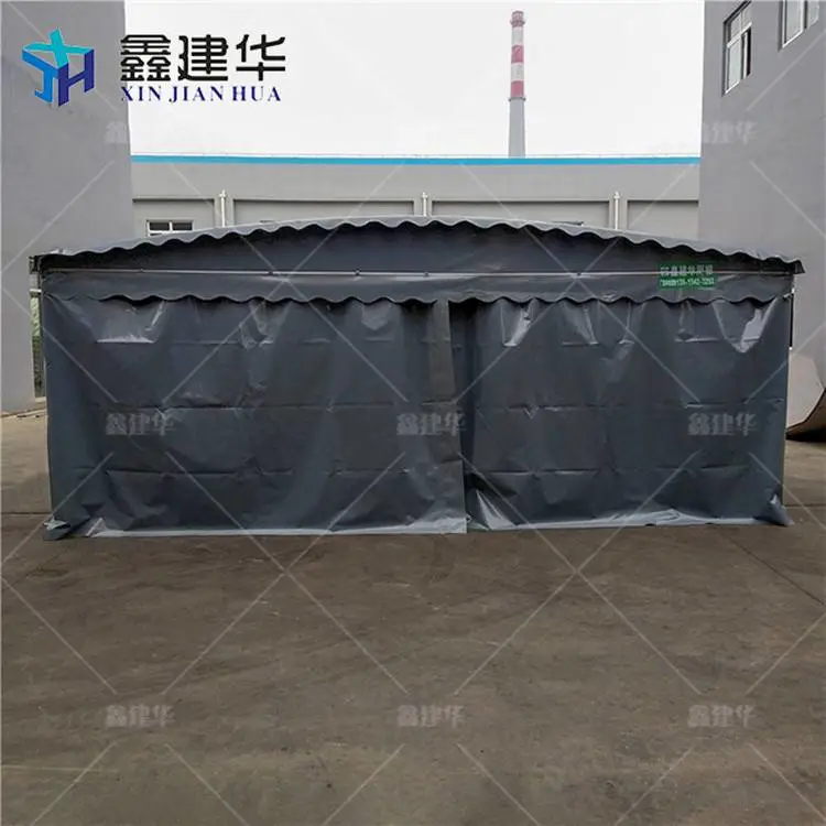 可移动遮阳雨棚 电动户外雨棚 安装图解 垫江