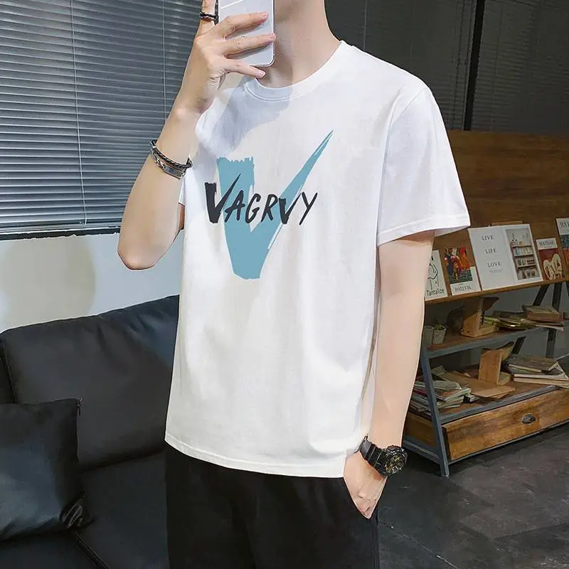 广东地摊卖20的衣服批发韩版纯棉大码短袖T恤5元服装批发***