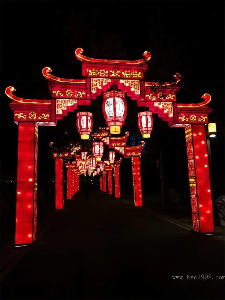 黑龙江彩灯制造公司 华亦彩 景区公园彩灯现货批发