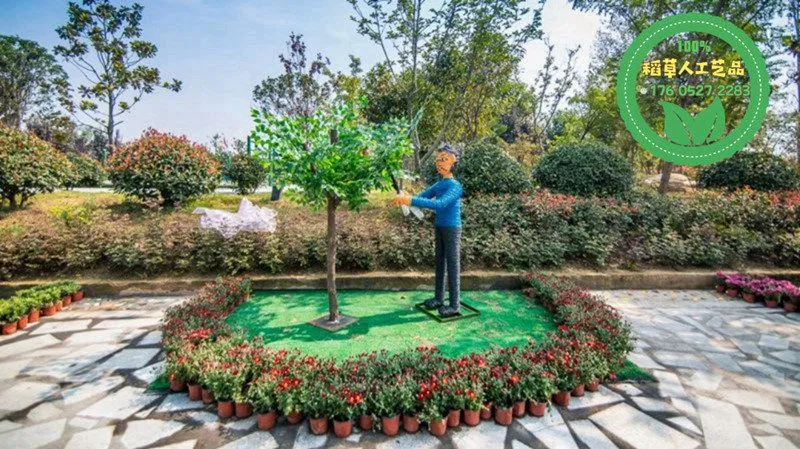 蜗牛稻草人工艺品制作工艺_稻草人厂家