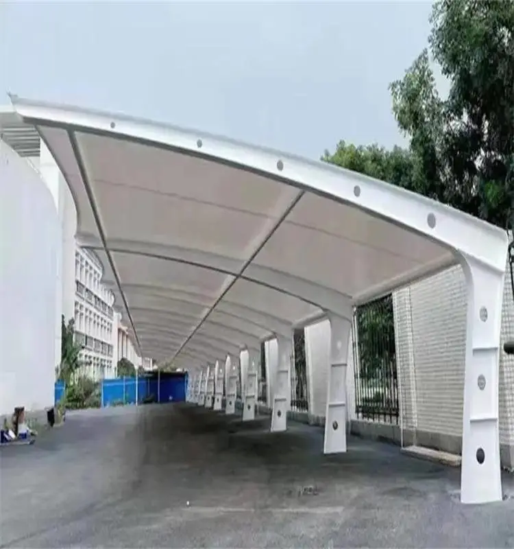 亳州加厚PVC阻燃膜材 圆管型景观休闲棚应用领域广泛