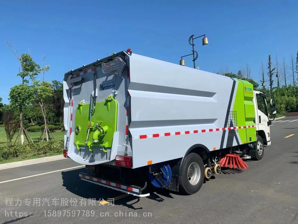重汽汕德卡纯电动洗扫车三位一体洗扫车多少钱