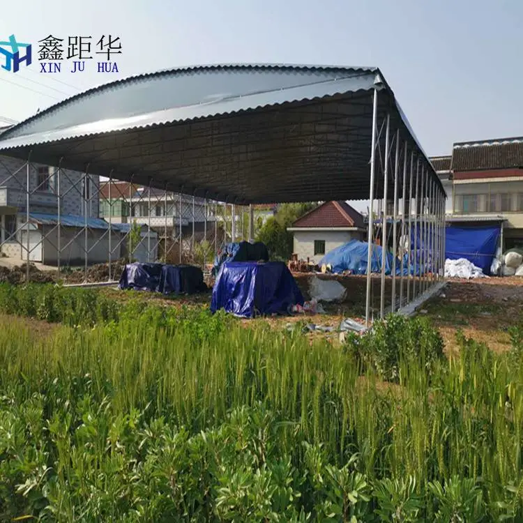 四川巴中篮球场雨棚工业仓储篷【加粗加厚】