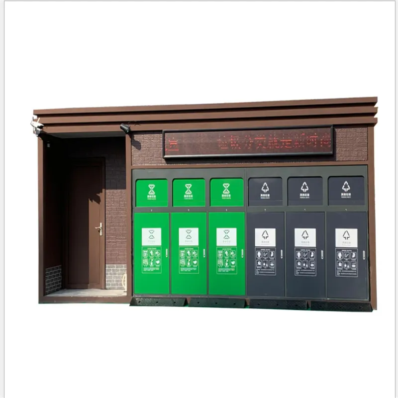 学校现场做景区活动垃圾房产品 小型垃圾厢房 小区物业垃圾分类房