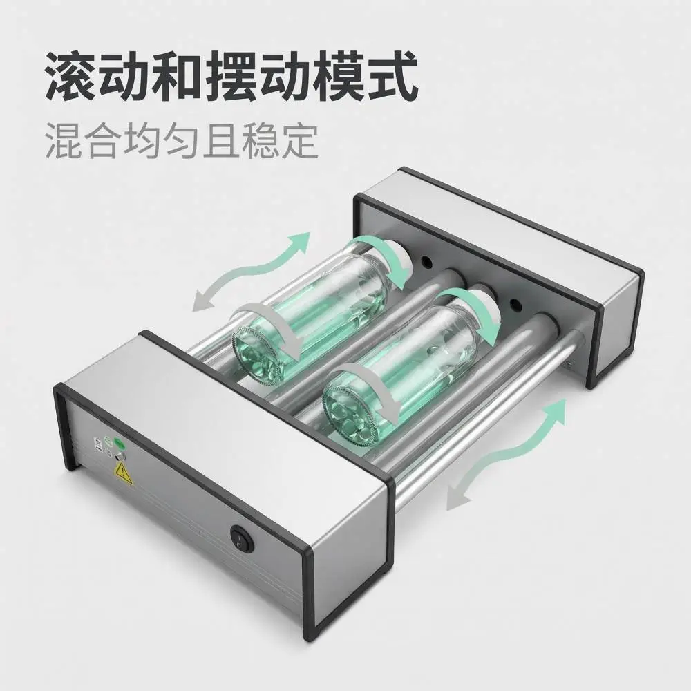 固定转速 经济实用的 4轴滚瓶机 混匀仪