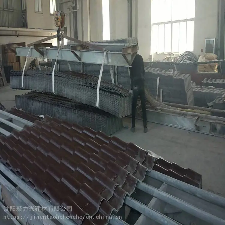满洲里市仿古瓦 合成树脂瓦防腐瓦批发