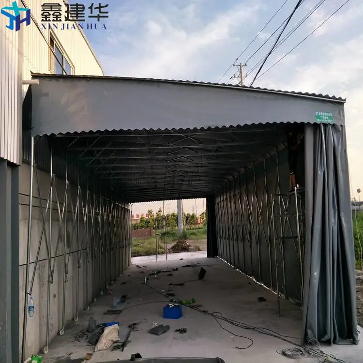 盘锦大型户外仓储篷挡雨物流仓储简易伸缩