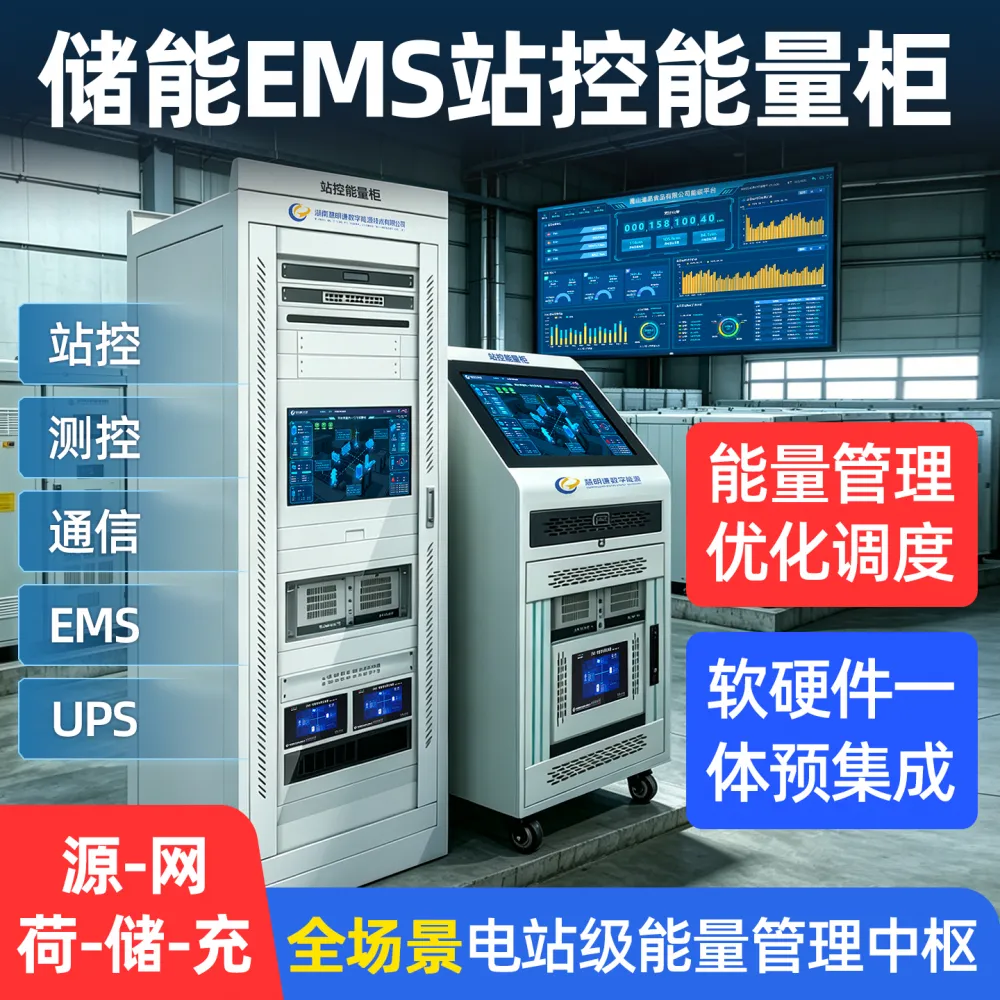 风光储充电站柔性调控调度EMS能源管理系统 微电网协调控制器需量控制