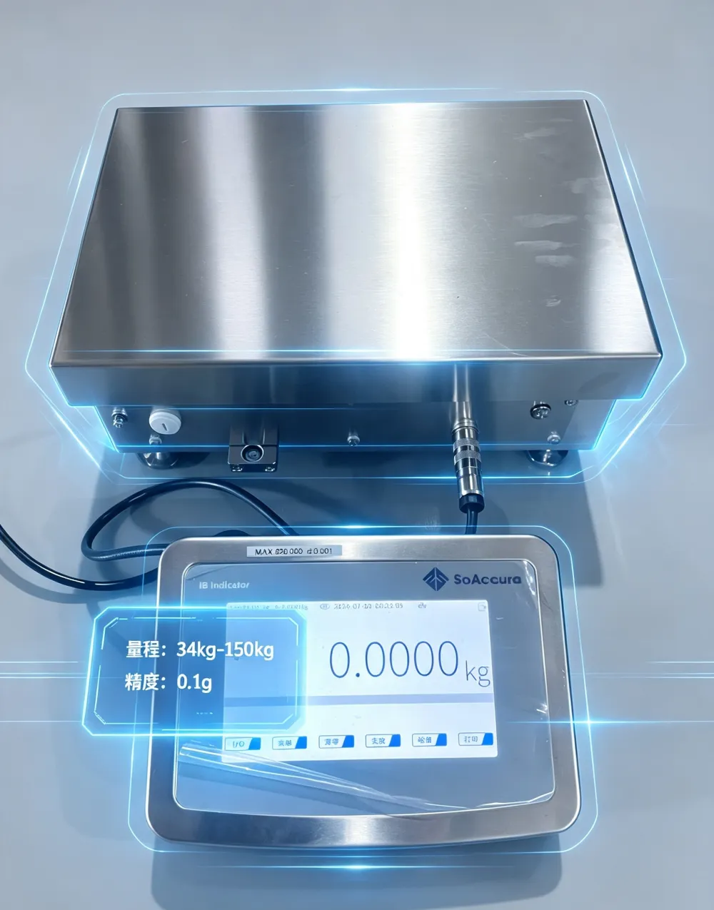工业高精度电磁力称重传感器模块150kg/0.1g精度电子秤