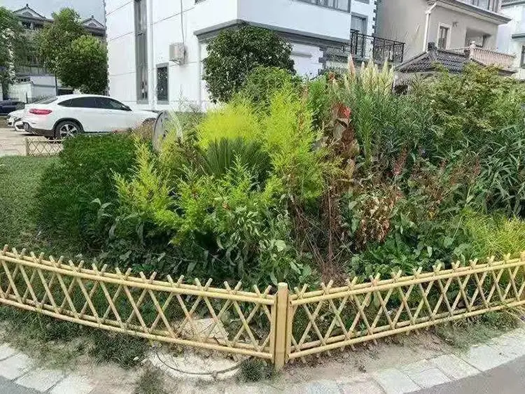 曲阜市竹篱笆不锈钢仿真竹护栏德州平原竹围栏篱笆墙