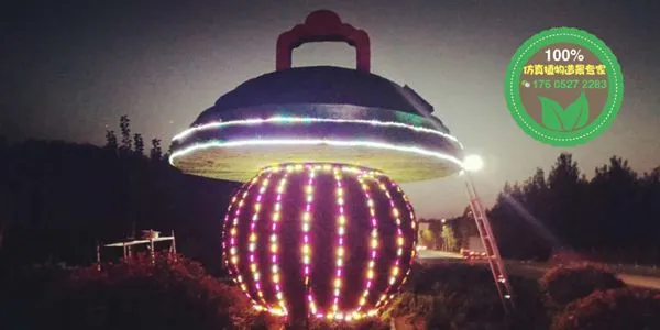 制作玻璃钢大花篮雕塑 户外城市广场景观不锈钢雕塑巨大花篮