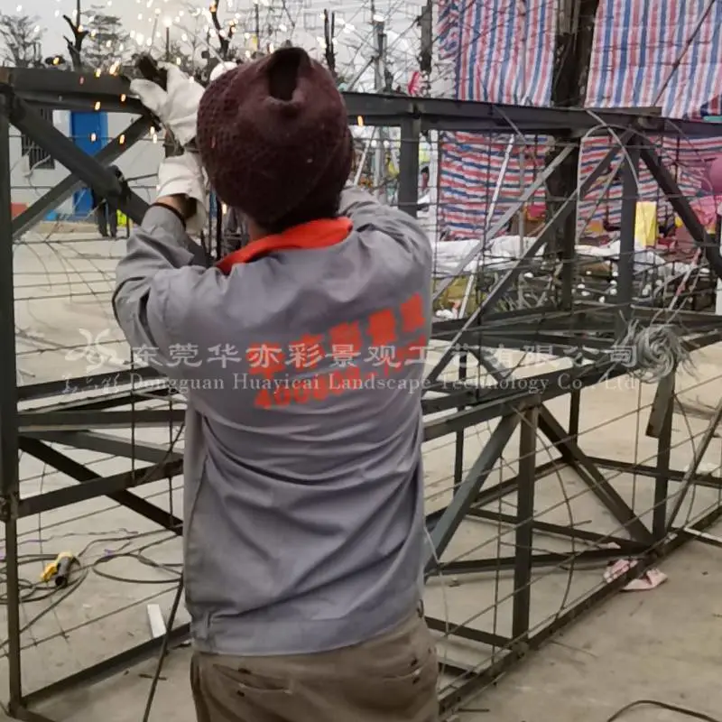 凉山旅游区景点中秋节国庆节自贡花灯彩灯彩车彩船制造定做定制