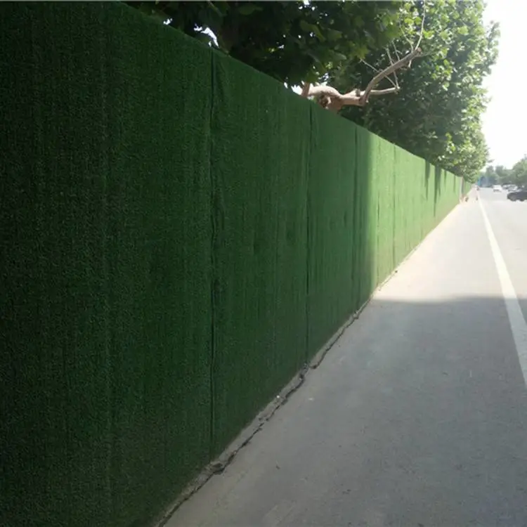 道路围挡绿草坪 万立森地产围挡板绿草坪 防城港仿草坪围挡用地毯