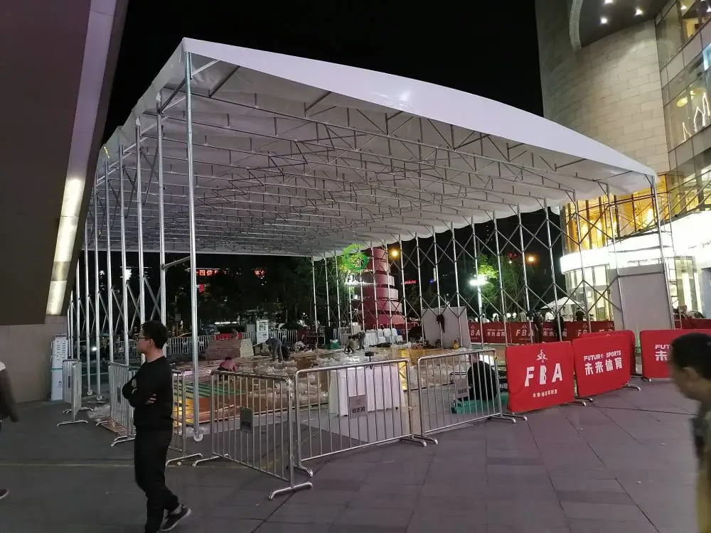 遂宁轨道式雨棚安装便捷,不算违建
