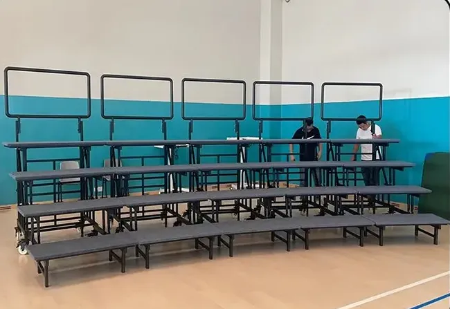 超宽立式折叠合唱台 合唱台阶 演出舞台 带轮可移动 北京现货