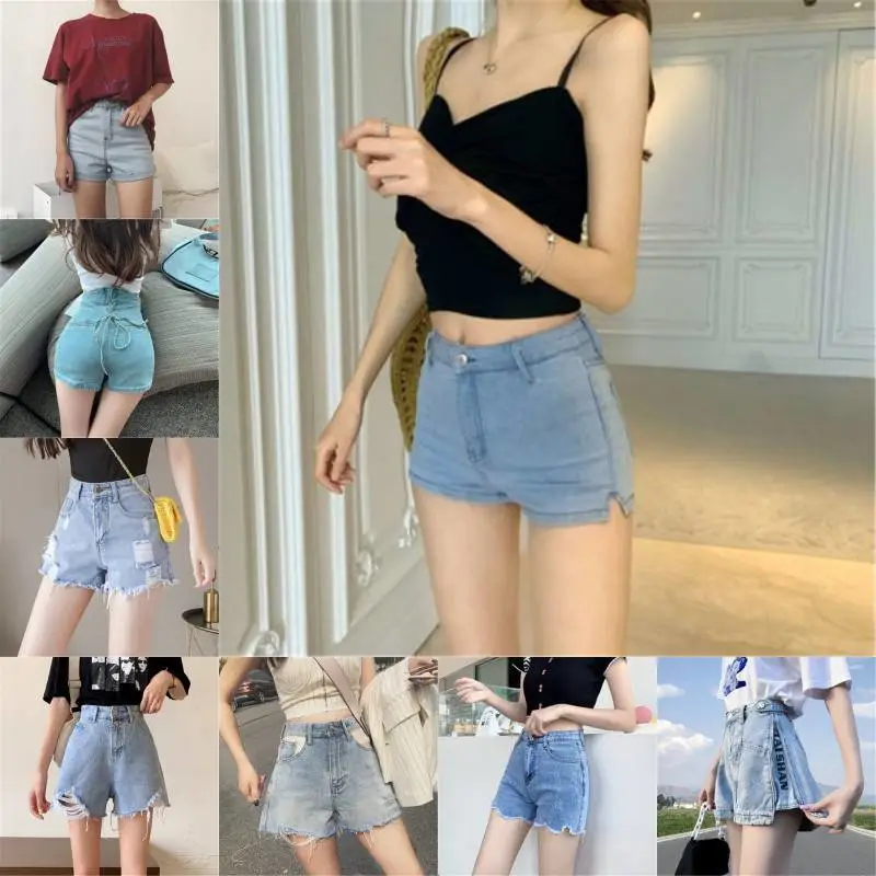 两三千在义乌能批发多少货夏季时尚潮流牛仔热裤长期批发5元外贸服装