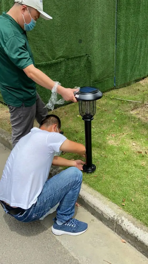 太阳能灭蚊灯用于农村庭院灭蚊没有电费